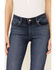 Image #5 - Levi's Women's Classic Straight Mid Rise Maui Waterfall Jeans, Blue, hi-res