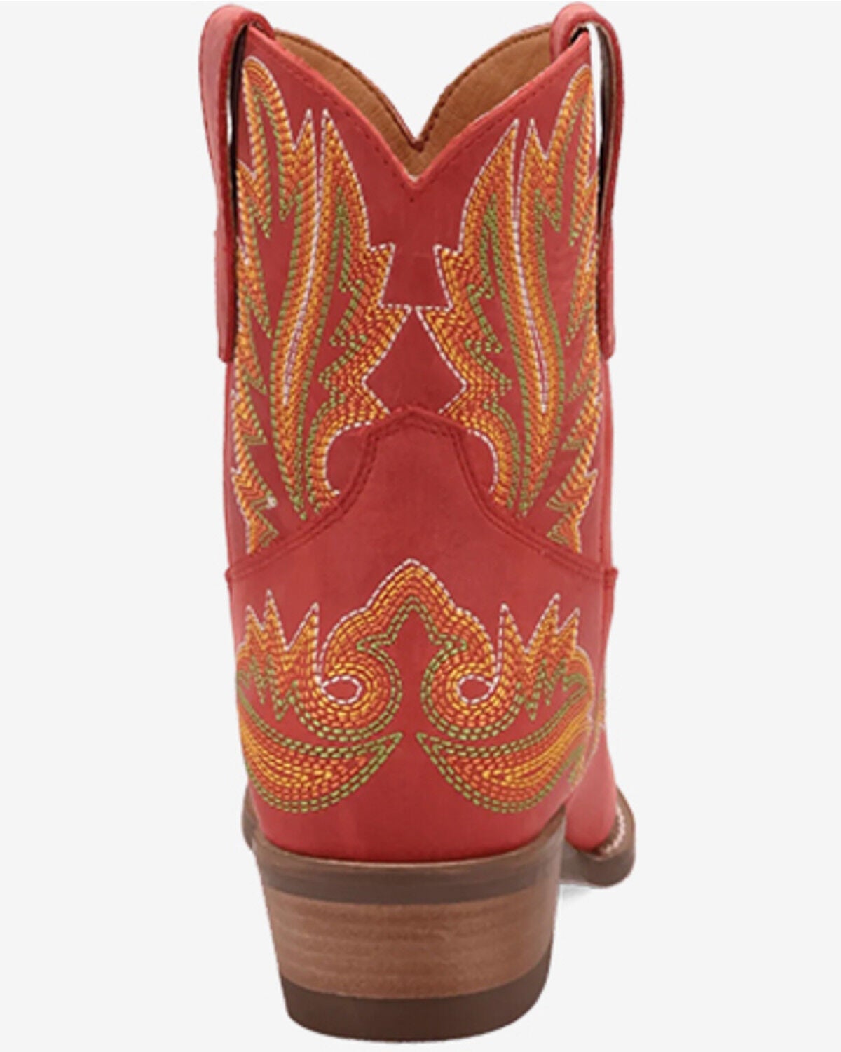 Image #5 - Dingo Women's Laurel Western Booties - Snip Toe, Red, hi-res