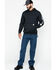 Carhartt Men's Loose Fit Midweight Logo Sleeve Graphic Hooded Sweatshirt, Black, hi-res