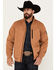 Image #1 - RANK 45® Men's Coolville Softshell Bomber Jacket, Lt Brown, hi-res