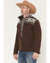 Image #2 - RANK 45® Men's Cheneka 2.0 Colorblock Southwestern Print Softshell Jacket, Brown, hi-res
