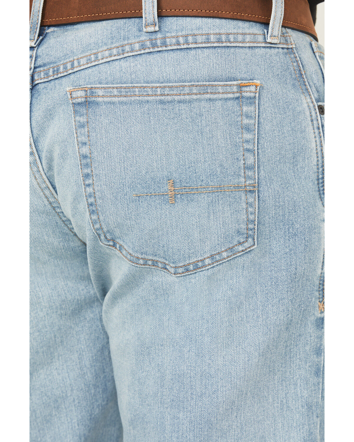 Image #4 - Ariat Men's Rebar M4 Light Wash Shoreline Straight Durastretch Denim Jeans, Light Wash, hi-res