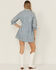 Image #4 - Blue B Women's Denim Sequins Mini Dress, Blue, hi-res