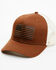 Image #1 - Cody James Men's American Flag Patch Ball Cap, Pecan, hi-res