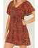 Image #3 - Idyllwind Women's Blossom Court Short Sleeve Mini Dress, Pecan, hi-res