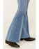 Image #2 - Shyanne Girls' Seraphina Medium Wash Blocked Flare Comfort Stretch Denim Jeans, Medium Wash, hi-res