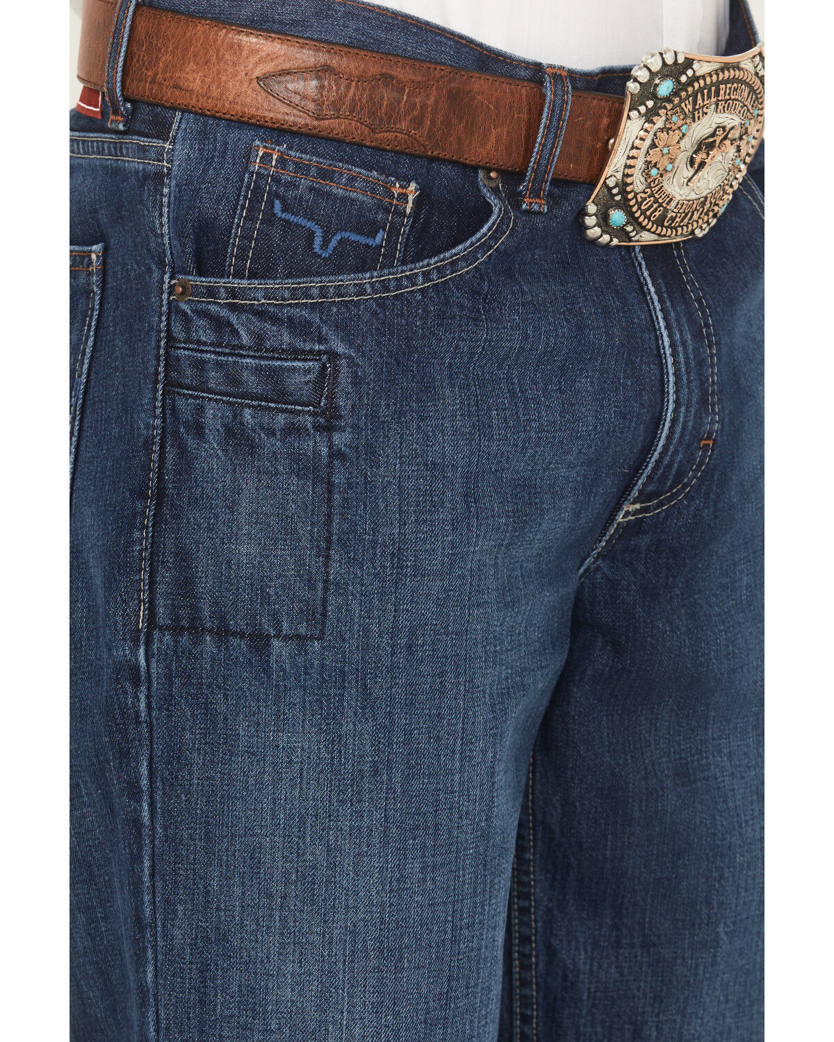 Image #2 - Kimes Ranch Men's Raw Dillon Low Relaxed Bootcut Jeans, Blue, hi-res