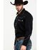 Scully Men's Black Embroidered Long Sleeve Western Shirt , Black, hi-res