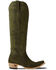 Image #2 - Lane Women's Sandaga Knee High Suede Western Boots - Snip Toe, Olive, hi-res