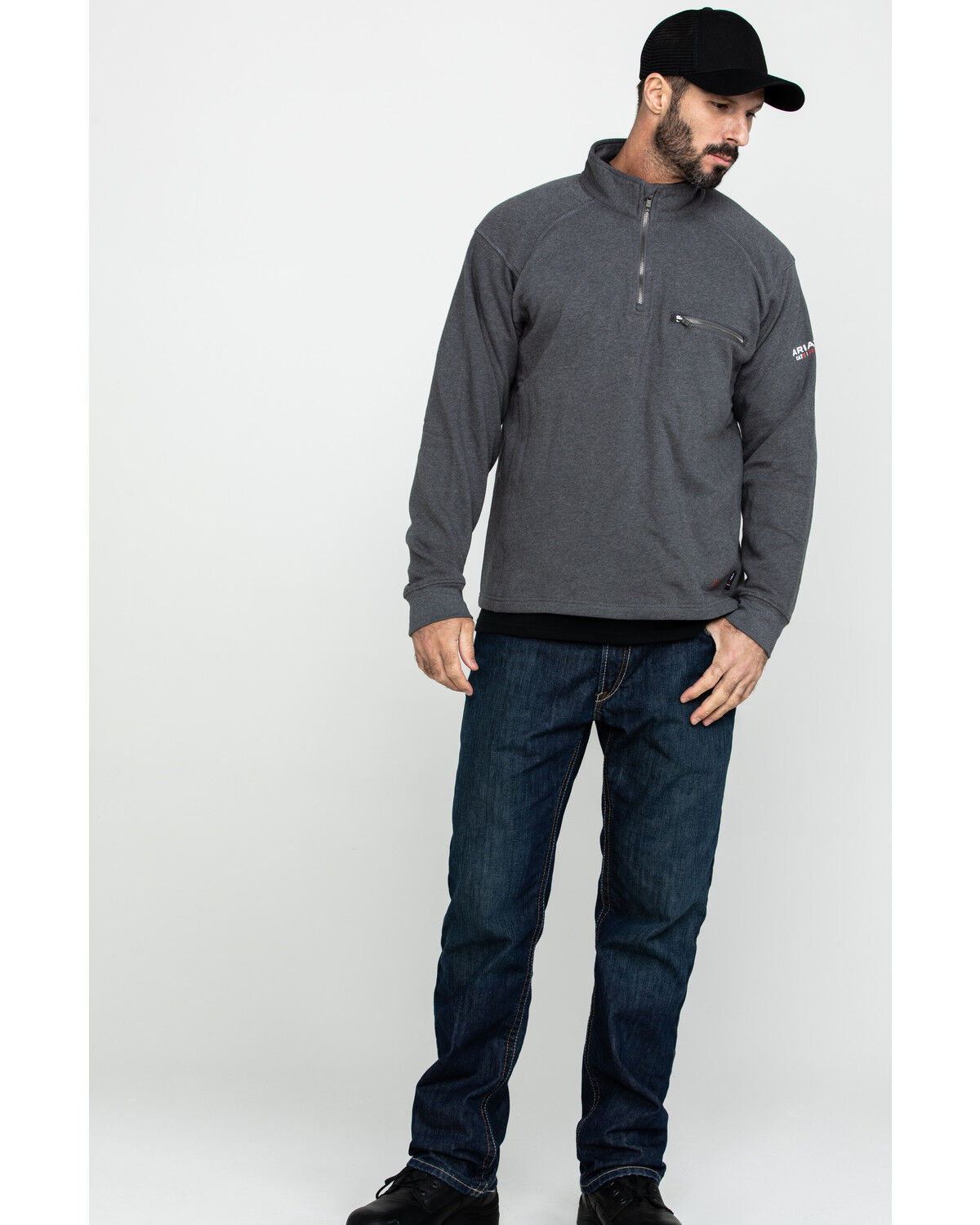 Image #6 - Ariat Men's FR Rev 1/4 Zip Work Pullover - Tall, , hi-res