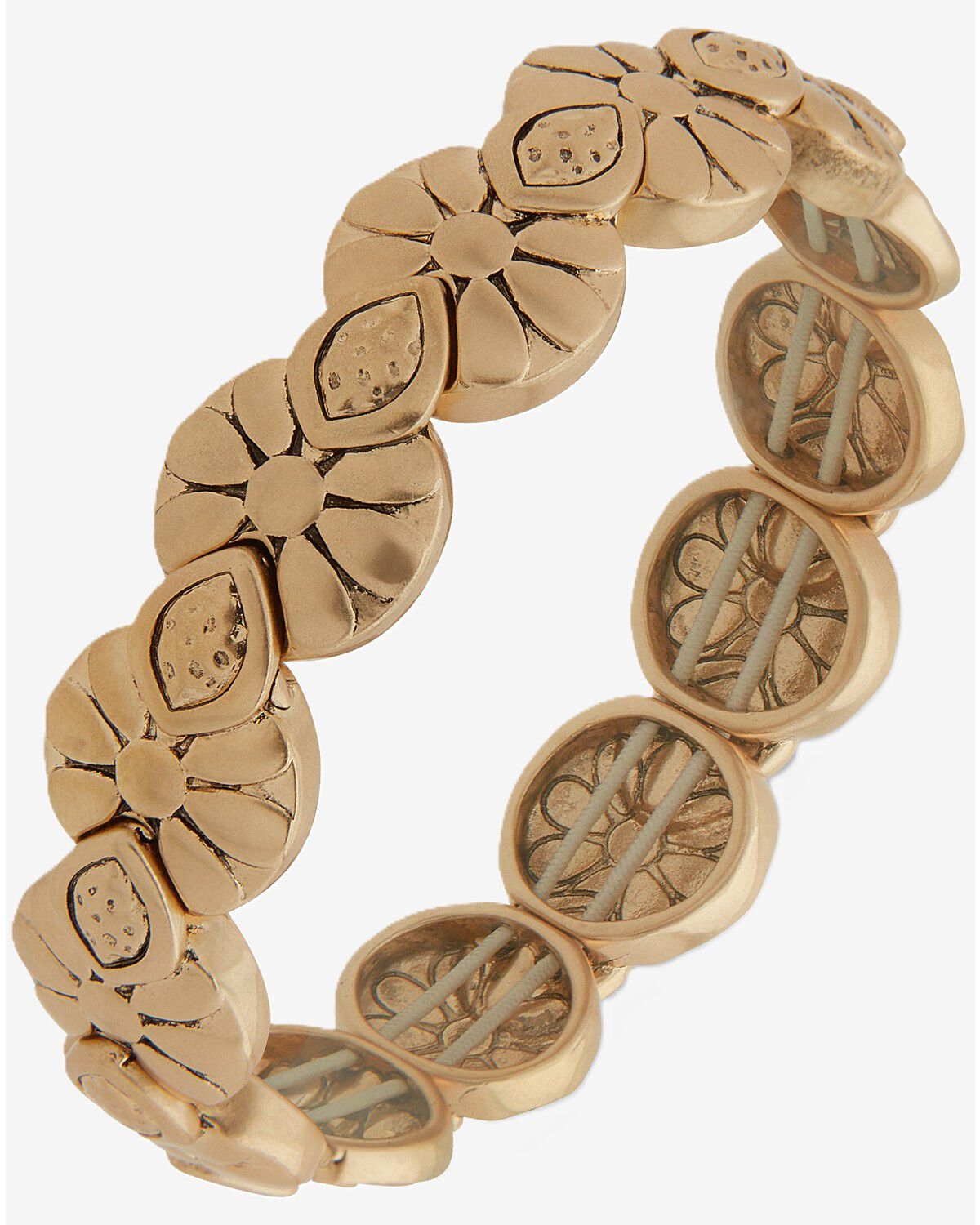 Lainey Wilson Women's Conch Stretch Bracelet, Gold, hi-res