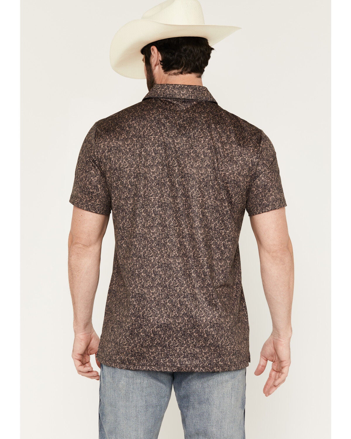 Image #4 - Rock & Roll Denim Men's Camo Print Short Sleeve Button-Down Stretch Polo Shirt, Camouflage, hi-res