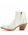 Image #3 - Shyanne Women's Carine Crackadela Floral Western Fashion Booties - Round Toe, White, hi-res