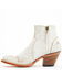 Image #3 - Shyanne Women's Carine Crackadela Floral Western Fashion Booties - Round Toe , White, hi-res