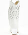 Image #5 - Golo Women's Mae Sun Inlay Western Fashion Boots - Snip Toe, White, hi-res