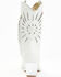 Image #5 - Golo Women's Mae Sun Inlay Western Fashion Boots - Snip Toe , White, hi-res