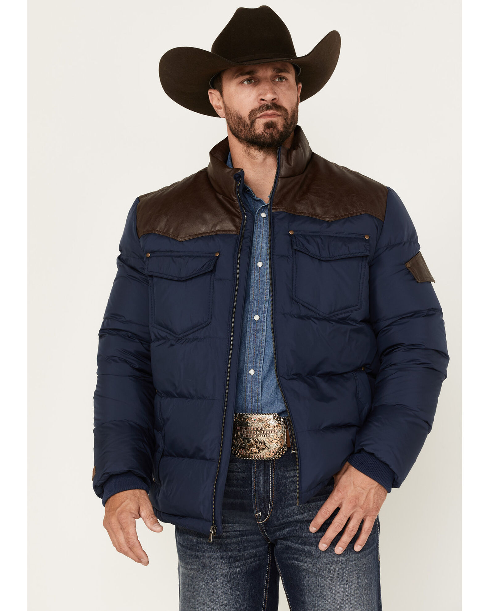 Western puffer jacket on sale
