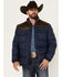 Image #1 - Cody James Men's Belmont Western Puffer Coat, Navy, hi-res
