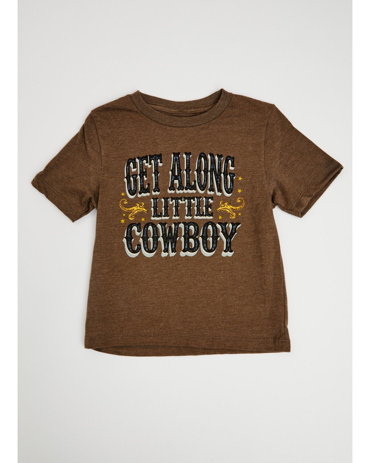Cody James Toddler Boys' Get Along Little Cowboy Short Sleeve Graphic T-Shirt, Brown, hi-res