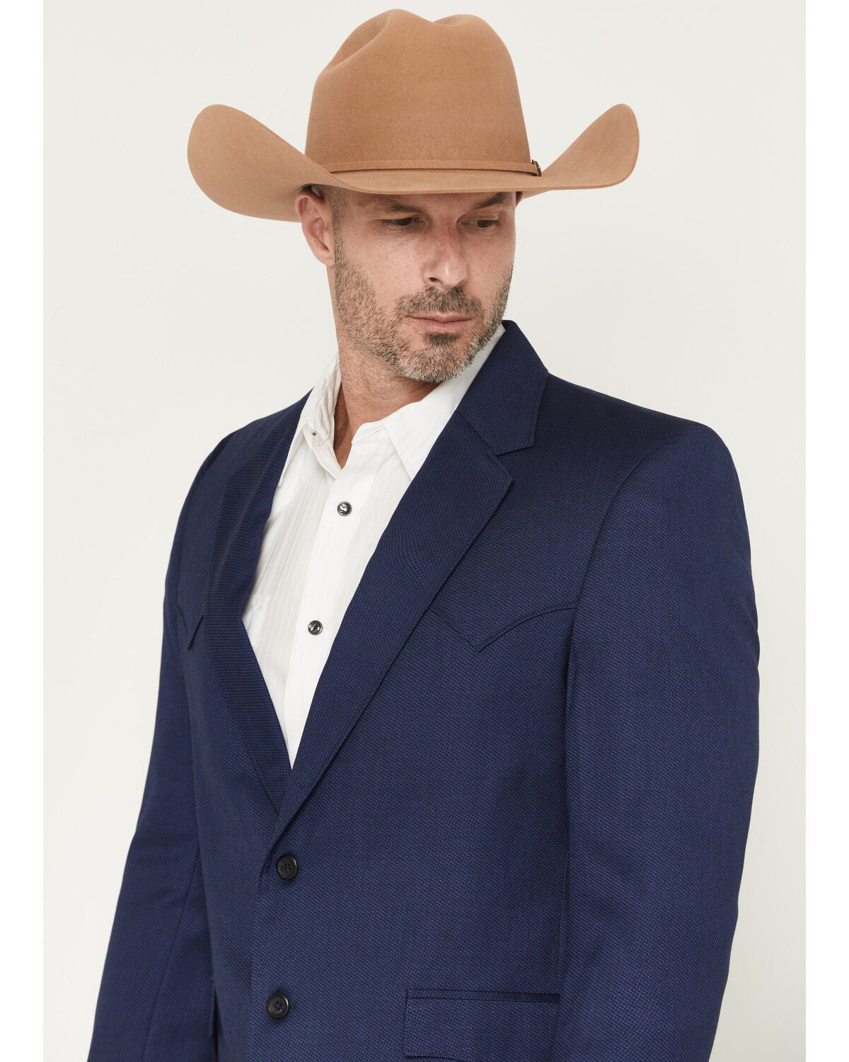 Image #2 - Circle S Men's Plano Sportcoat, Blue, hi-res