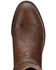 Image #6 - Justin Men's Classics Deerlite Roper Western Boots - Round Toe, Chestnut, hi-res