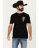 Image #2 - Howitzer Men's Skull Short Sleeve T-Shirt, Black, hi-res