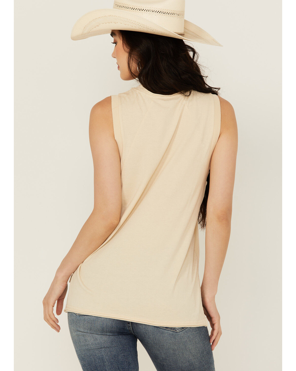 Image #4 - Cleo + Wolf Women's Vintage Moto Tank Top, Oatmeal, hi-res