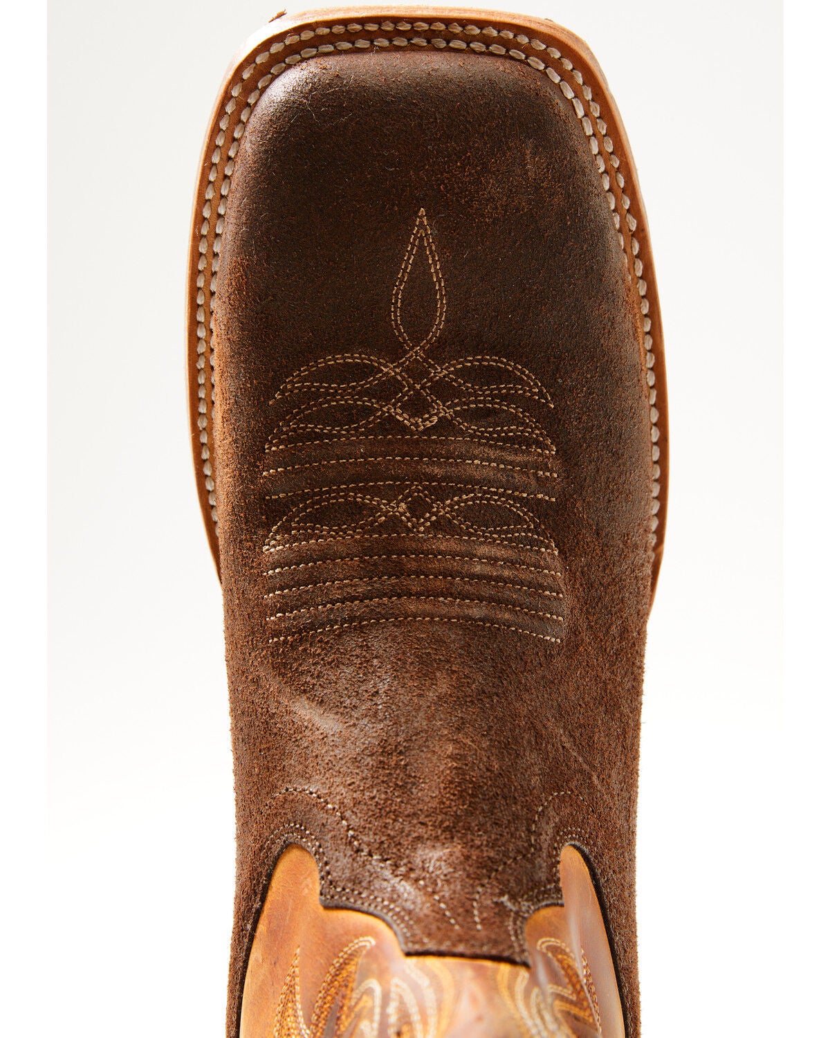 Image #6 - Durango Men's Arena Elite 13" Roughout Roper Boots - Broad Square Toe, Brown, hi-res