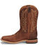 Image #4 - Tony Lama Men's Worn Goat Leather Americana Western Boots - Broad Square Toe, Tan, hi-res