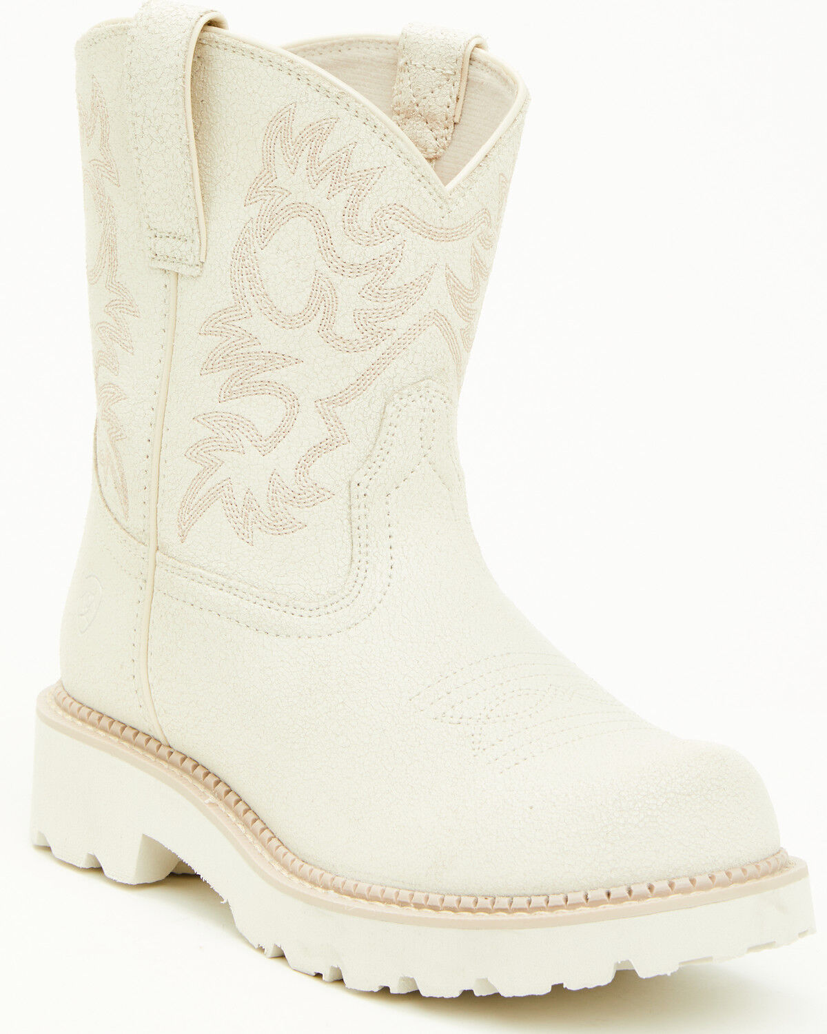 Image #1 - Ariat Women's Fatbaby Western Boots - Round Toe, Ivory, hi-res
