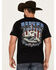 Image #4 - Buckwear Men's Defend Liberty Short Sleeve Graphic T-Shirt, Black, hi-res