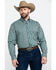 Tuf Cooper Men's Competition Brown Check Plaid Long Sleeve Western Shirt , Brown, hi-res