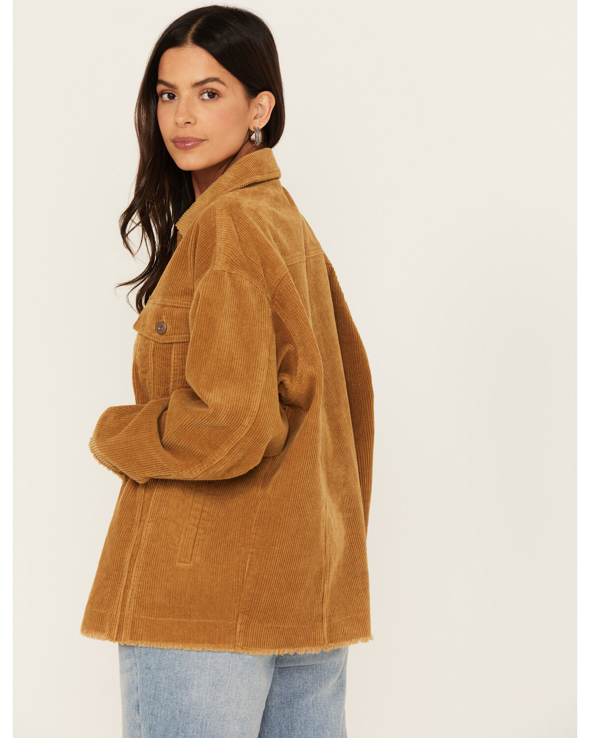 Image #4 - Cleo + Wolf Women's Corduroy Shacket, Bronze, hi-res