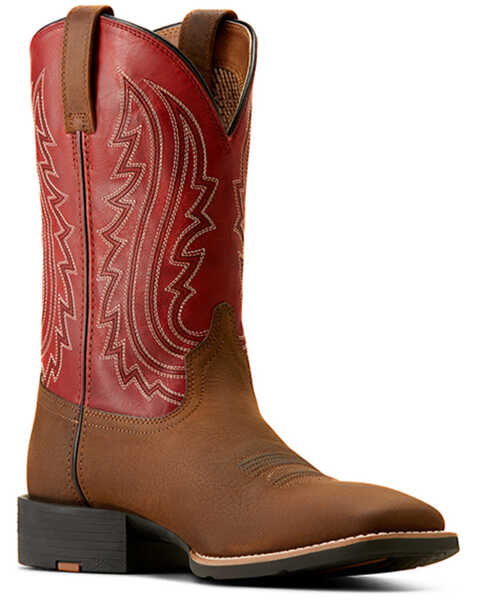 Image #1 - Ariat Men's Sport Big Country Western Boots - Broad Square Toe , Brown, hi-res