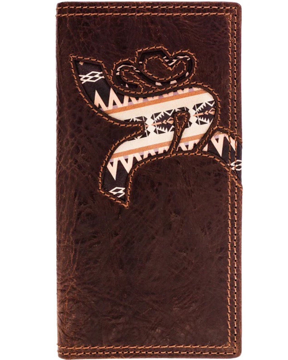 Hooey Men's Trap Rodeo Wallet, Brown, hi-res
