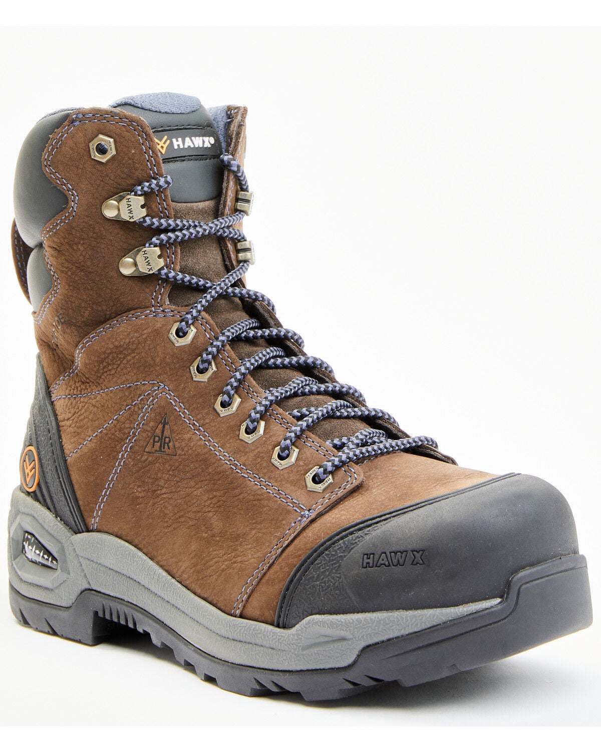 Hawx Men's 8" Lace-To-Toe Tyche Deep Seated Work Boots - Composite Toe, Chocolate, hi-res