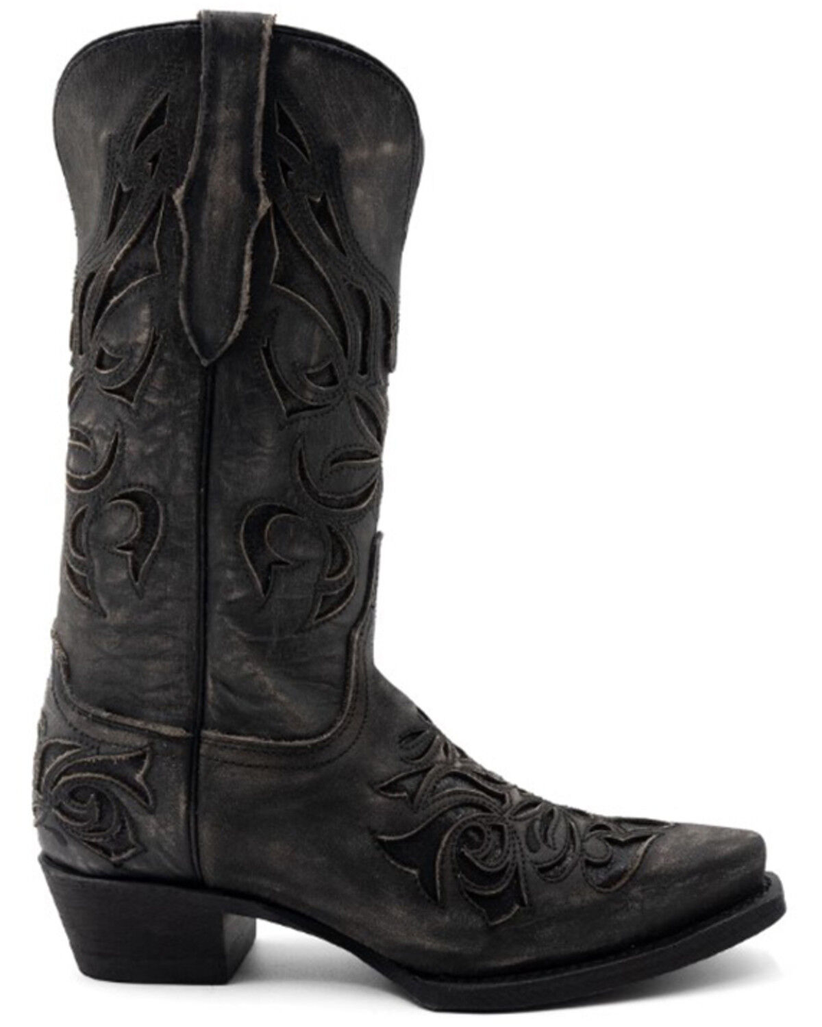 Image #2 - Ferrini Women's Sasha Western Boots - Snip Toe, Charcoal, hi-res