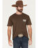 Image #2 - Corona Men's Bottle Sunset Short Sleeve Graphic T-Shirt, Dark Brown, hi-res