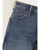 Image #2 - Wrangler Women's High Rise Dark Wash Summer Stretch Denim Jeans, Charcoal, hi-res