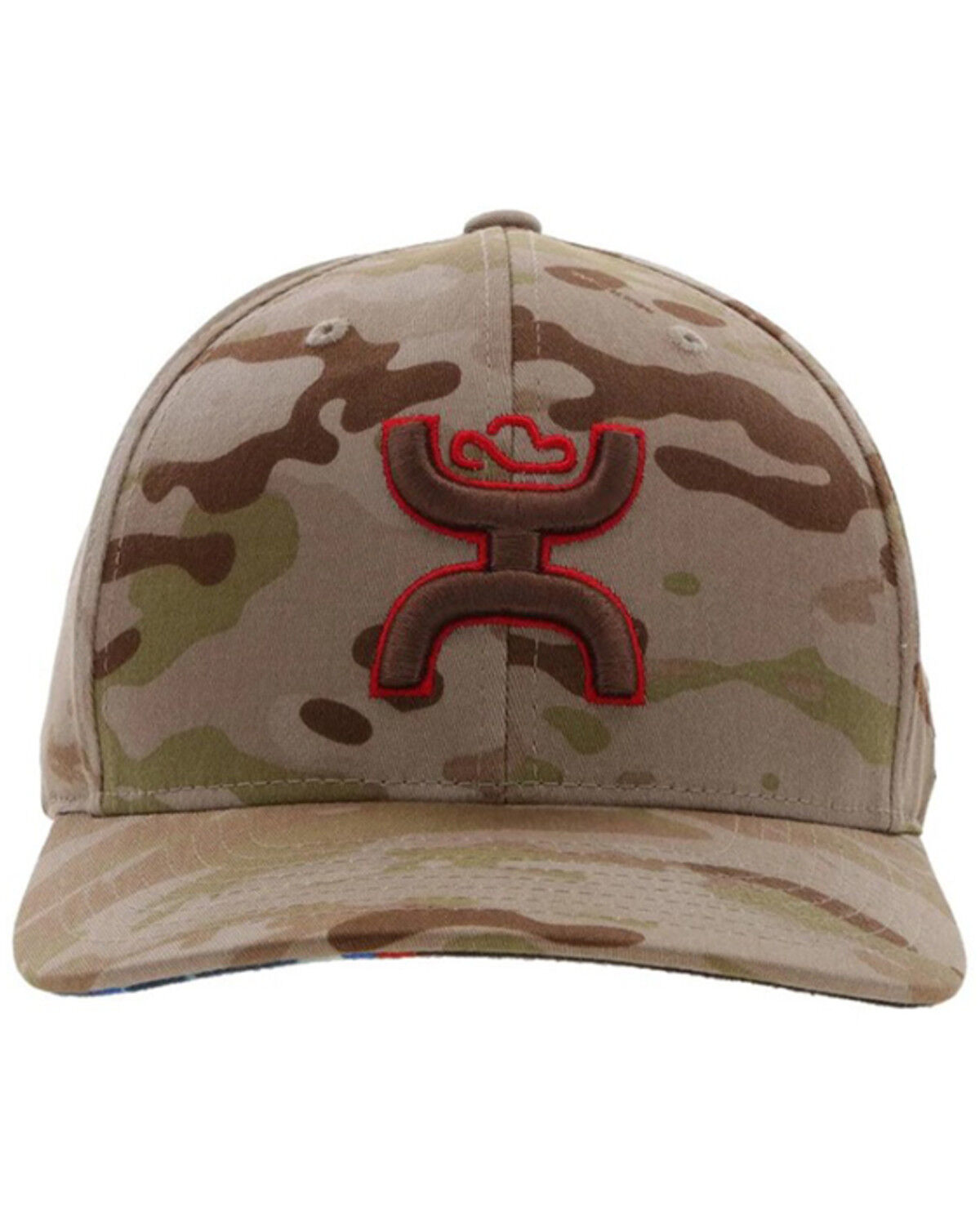 Image #3 - Hooey Men's Chris Kyle Camo Flexfit Trucker Cap, Brown, hi-res