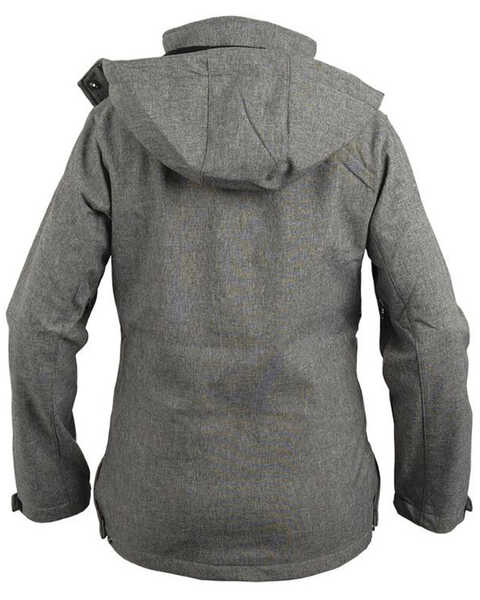 Image #2 - STS Ranchwear Women's Barrier Softshell Hooded Jacket, Light Grey, hi-res
