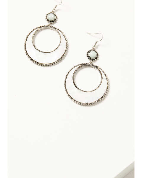 Shyanne Women's Luna Bella Crescent Earrings, Silver, hi-res