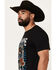 Image #2 - Moonshine Spirit Men's Barrel Short Sleeve Graphic T-Shirt, Black, hi-res