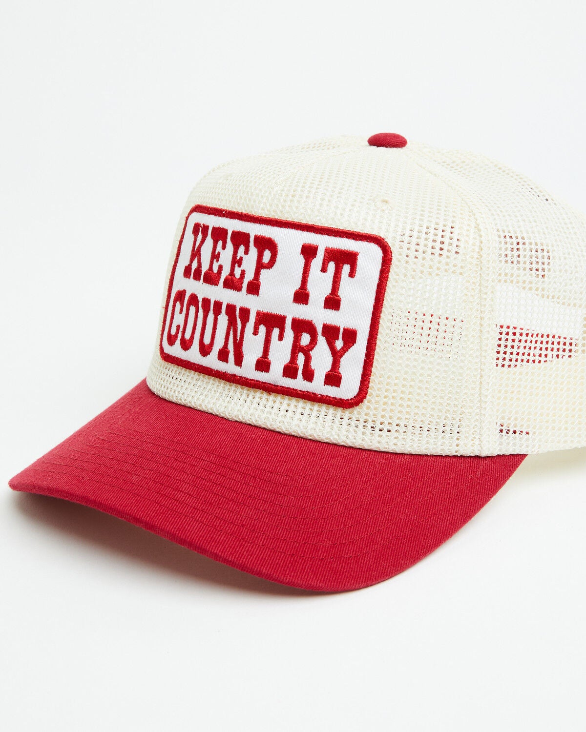 Seager Men's Keep It Country Ball Cap, Red, hi-res