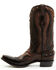 Image #3 - Corral Men's Embellished Overlay Western Boots - Snip Toe, Chocolate, hi-res