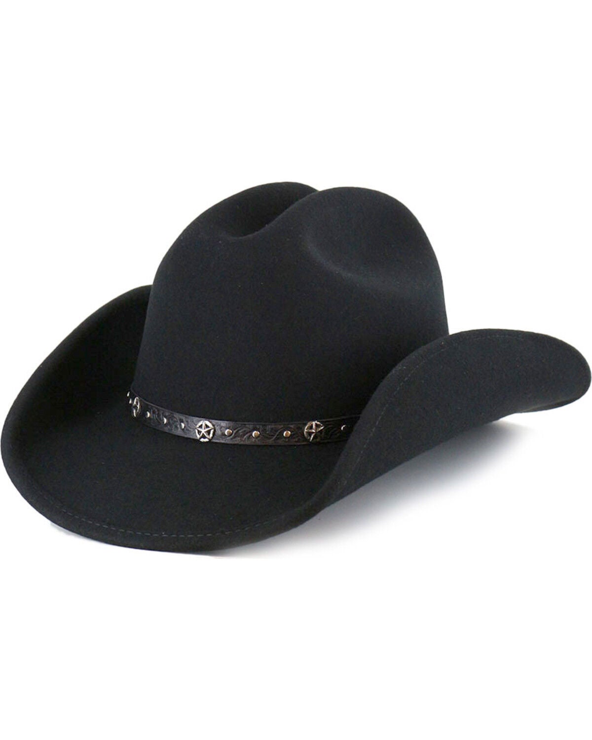 Image #1 - Cody James Felt Cowboy Hat, Black, hi-res