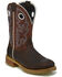 Justin Men's Marshal Western Work Boots - Steel Toe, Brown, hi-res