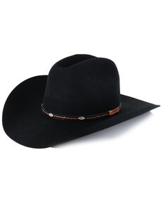Cody James Men's Lamarie Wool Felt Cowboy Hat, Black, hi-res