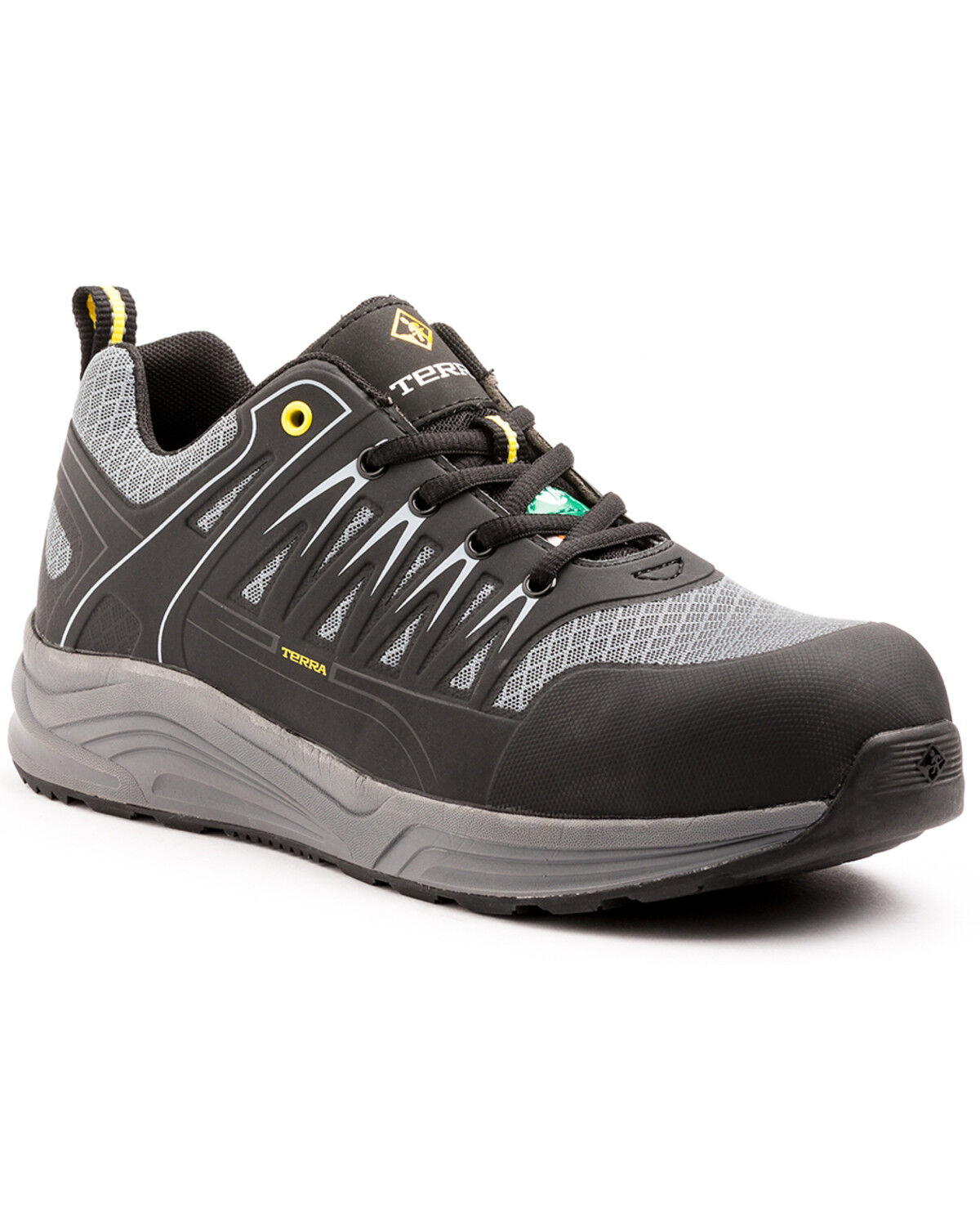 Image #1 - Terra Men's Rebound Work Shoes - Composite Toe, Black, hi-res