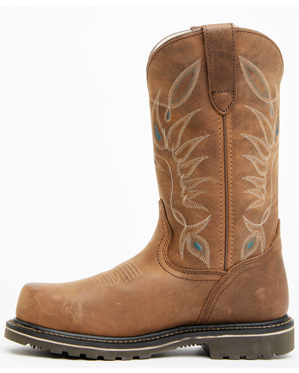 Image #3 - Shyanne Women's Pull-On Western Work Boots - Composite Toe, Brown, hi-res